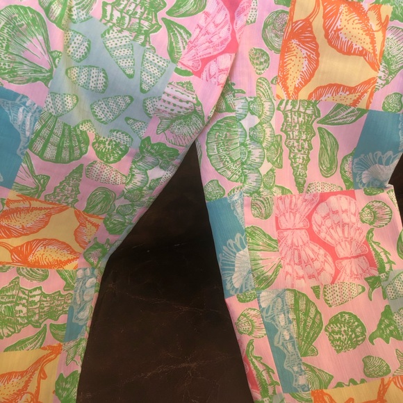 Lilly Pulitzer Vintage Patchwork Resort Fit Cropped Capri Pants 2 *Rare* - Picture 2 of 9